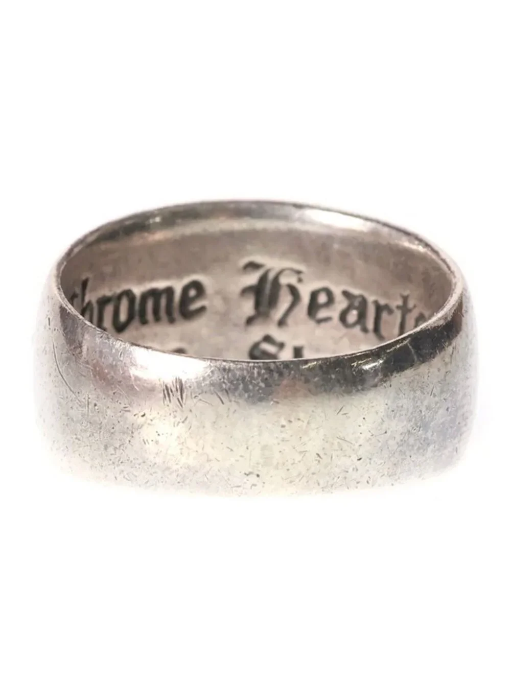 Chrome Hearts Flrl Floral Cross Ring Silver